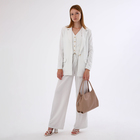 Сумка женская на молнии RICHET, цвет бежевый - Фото 9