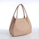 Сумка женская на молнии RICHET, цвет бежевый - Фото 2