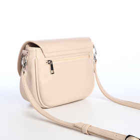 Сумка женская на клапане RICHET, цвет бежевый
