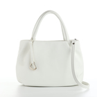 Сумка женская на молнии, цвет белый - фото 24653171