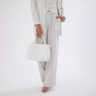 Сумка женская на молнии, цвет белый - фото 24742441