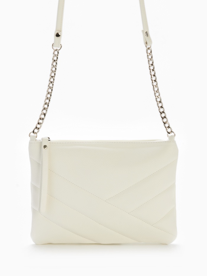 Сумка женская на молнии RICHET, цвет белый - Фото 1