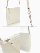 Сумка женская на молнии RICHET, цвет белый - Фото 4