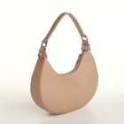 Сумка женская на молнии, цвет бежевый - фото 24653179