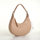 Сумка женская на молнии, цвет бежевый - фото 24653180