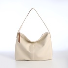 Сумка женская на молнии RICHET, бежевая - Фото 3