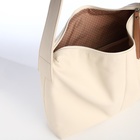 Сумка женская на молнии RICHET, бежевая - Фото 7