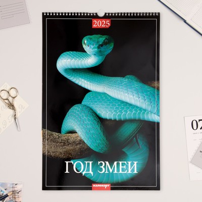 Календарь перекидной на ригеле "Символ года - 3" 2025, А3