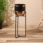 Кашпо на подставке "Слимо" металл (набор 2 шт), диаметр 24 и 19 см - Фото 7