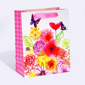 Пакет ламинированный «Полевые цветы», MS 18 × 23 × 10 см