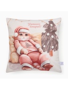 Наволочка декоративная новогодняя «Этель. Уютных вечеров», 40×40 см, велюр - Фото 3