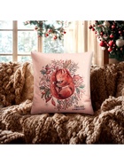 Наволочка декоративная новогодняя «Этель. Белочка» 40×40 см, велюр - Фото 2