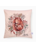 Наволочка декоративная новогодняя «Этель. Белочка» 40×40 см, велюр - Фото 3