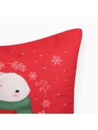 Наволочка декоративная новогодняя «Этель. Зайчик» 40×40 см, велюр - Фото 4