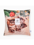 Наволочка декоративная новогодняя «Этель. Котята» 40×40 см, велюр - Фото 8