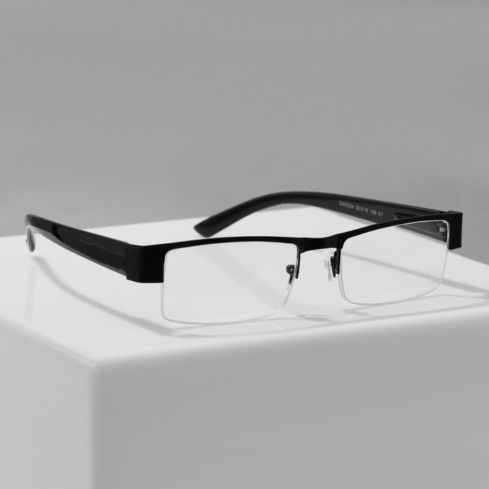 Готовые очки GA0524 (Цвет: C1 черный; диоптрия: + 2; тонировка: Нет) - Фото 1