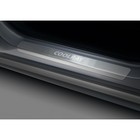 Накладки на пороги для Geely Coolray SX11 2018-2024 2023-н.в., нерж. сталь, с надписью, 4 шт   10649 - Фото 2