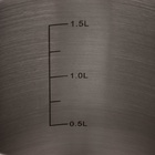 Молоковарка Доляна, 2 л, h=15 см, d=16.5 см, нержавеющая сталь - Фото 5