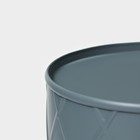 Банка для сахара Magistro Sugar Graphite, 9.5×13.5 см, с бамбуковой крышкой, серая - Фото 8