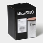 Банка для кофе Magistro Coffee Graphite, 9.5×13.5 см, с бамбуковой крышкой, серая - Фото 8