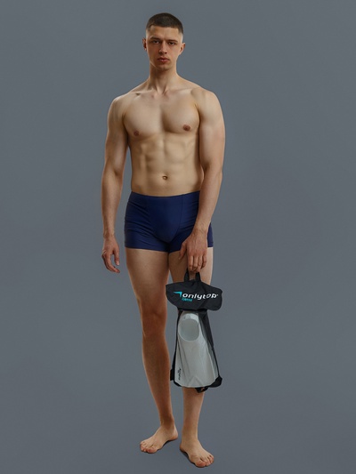 Ласты для плавания ONLYTOP, р. 32-33, белые