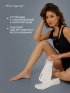 Ласты для плавания ONLYTOP, р. 42-43, цвет белый - Фото 4