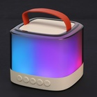Мини караоке-система T7, 5 Вт, микрофон, 1800/800мАч, Jack 3.5, Type-С, RGB, бежевая - Фото 9