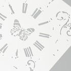 Трафарет "Винтажные часы и бабочка" 15х15 см - Фото 3