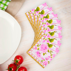 Салфетка 25×25 «Розы» (набор 20 штук) - Фото 1