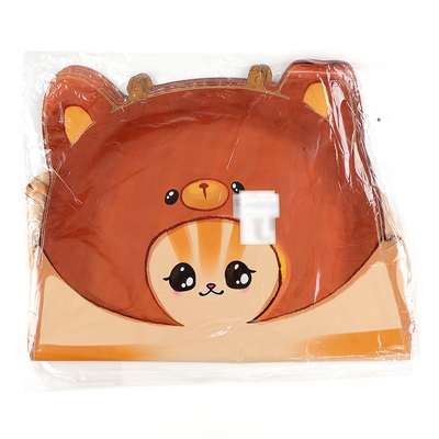 Воздушные шары фольгированные 28" «Котик в шапке», 50 шт.