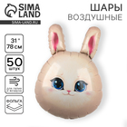 Воздушные шары фольгированные 31" «Зайка», 50 шт. - Фото 1