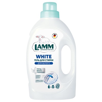 Гель для стирки Lamm White, 1.04 л