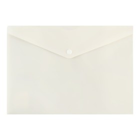 Папка-конверт на кнопке Calligrata DeLuxe, А4, 200мкм, молочная