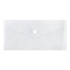 Папка-конверт на кнопке travel, 150 мкм, Calligrata Standard, прозрачная, белая - Фото 2