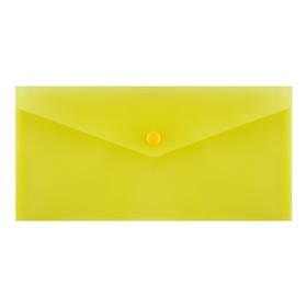 Папка-конверт на кнопке Calligrata, travel (С6+) 150мкм, желтый (комплект 10 шт)