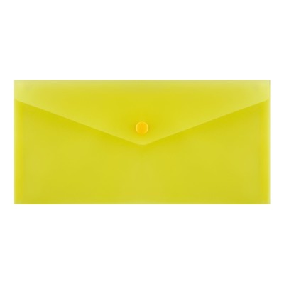 Папка-конверт на кнопке Calligrata, travel (С6+) 150мкм, желтый