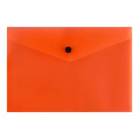 Папка-конверт на кнопке Calligrata Neon, А5, 150мкм, неон оранж