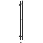 Полотенцесушитель электрический Laris Прайм ЧКЧ, 80х1200 мм, 2 перекладины, правый, черный - Фото 16