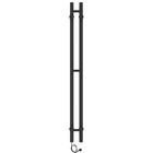 Полотенцесушитель электрический Laris Прайм ЧКЧ, 80х1200 мм, 2 перекладины, правый, черный - Фото 17
