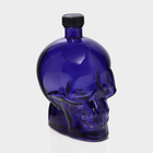 Бутылка стеклянная «Череп», 0,77 л, цвет фиолетовый - фото 321764070