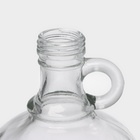 Бутылка стеклянная с ручкой «Гера», 2,05 л - фото 4632084