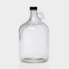 Бутылка стеклянная с ручкой «Велес», 3,86 л - фото 307217064
