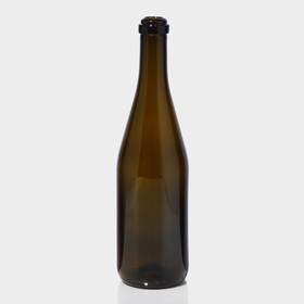 Бутылка стеклянная «Шампань», 0,75 л, цвет золотисто - оливковый