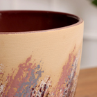 Горшок цветочный Живопись бежевый крокус №3, 2,3 л, d - 17,7 см - фото 24605084