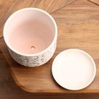 Горшок цветочный Коты белый бук №3, 2,9 л, d - 19 см - фото 24605103