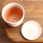 Горшок цветочный Спираль белый крокус №2, 1,4 л, d - 14,9 см - Фото 4