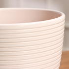 Горшок цветочный Спираль белый крокус №3, 2,3 л, d - 17,7 см - фото 24605153