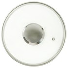 Крышка стеклянная Panairo Chrome, с крышкой, d=26 см 10619245 - фото 308978159