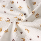 Пелёнка двухслойная «Крошка Я» Animal, 130×100 см, муслин, хлопок 100% - Фото 2