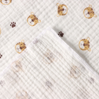 Пелёнка двухслойная «Крошка Я» Animal, 130×100 см, муслин, хлопок 100% - Фото 3